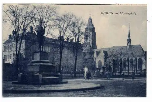 [Ansichtskarte] 5160 DÜREN, Moltkeplatz, 20er Jahre. 