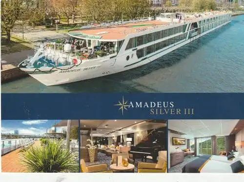 [Ansichtskarte] BINNENSCHIFFE - DONAU, Flusskreuzfahrtschiff "AMADEUS SILVER III". 