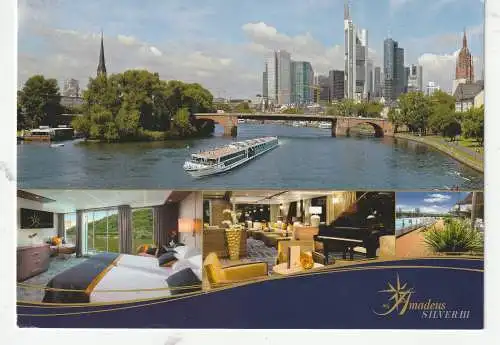 [Ansichtskarte] BINNENSCHIFFE - DONAU, Flusskreuzfahrtschiff "AMADEUS SILVER III". 