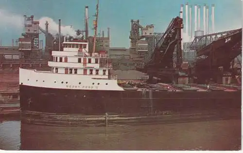 [Ansichtskarte] BINNENSCHIFFE - GROSSE SEEN / GREAT LAKES, Frachtschiff / Ore Boat "HENRY FORD II". 