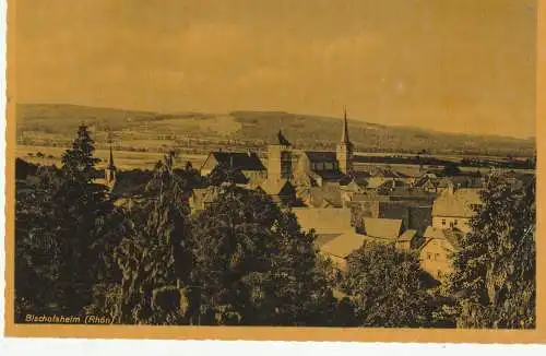 8743 BISCHOFSHEIM / Rhön, Gesamtansicht 1943