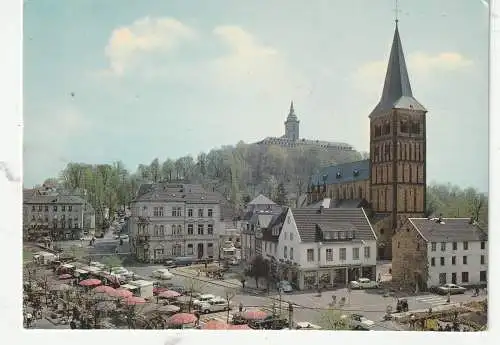 [Ansichtskarte] 5200 SIEGBURG, Markt und Servatiuskirche. 