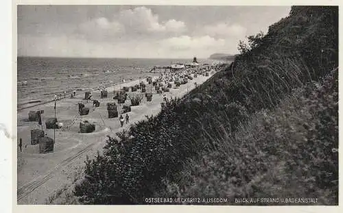 0-2235 ÜCKERITZ / Usedom, Strand und Badeanstalt