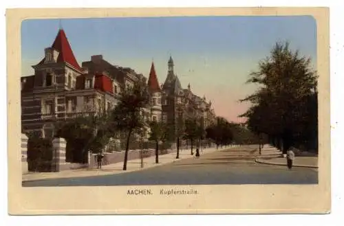 [Ansichtskarte] 5100 AACHEN, Kupferstrasse, 1919. 
