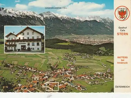 A 6161 NATTERS, Luftaufnahme, Gasthof - Cafe Stern