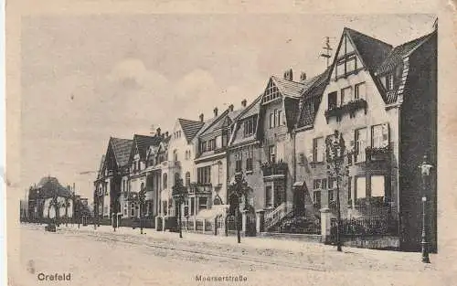 [Ansichtskarte] 4150 KREFELD, Moerserstrasse. 