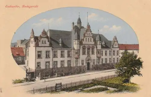 [Ansichtskarte] 5180 ESCHWEILER, Amtsgericht. 