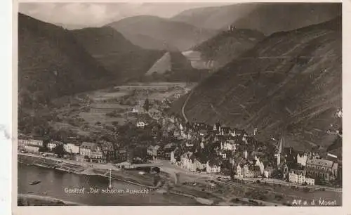 [Ansichtskarte] 5584 ALF, Gasthof "Zur Schönen Aussicht", 1939. 