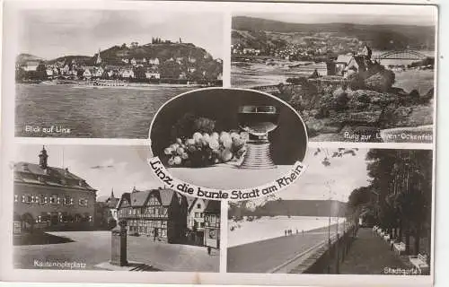 [Ansichtskarte] 5460 LINZ, 4 Ansichten, 1949 !!!. 