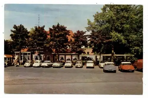 OVERIJSSEL - HENGELO, Cafe - Restaurant " De Waarbeek", Oldtimer - AUTO UNION, VW - Käfer, CITROEN DS, RENAULT DAUPHINE...