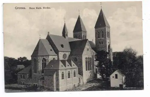 [Ansichtskarte] 4432 GRONAU, Neue Katholische Kirche, Verlag Wolbers. 
