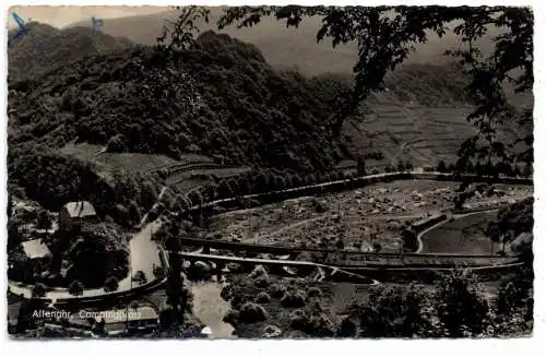 [Ansichtskarte] 5486 ALTENAHR, Campingplatz an der Ahr, 1960, rücks. leichter Abrieb. 