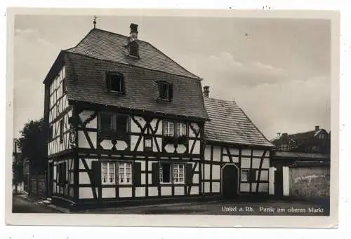 [Ansichtskarte] 5463 UNKEL, Partie am oberen Markt, Verlag Heyes. 