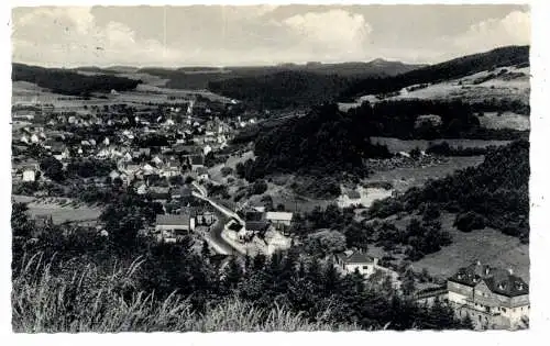[Ansichtskarte] 5488 ADENAU - ANTWEILER, Blick auf den Ort mit Jugendherberge, 1966. 