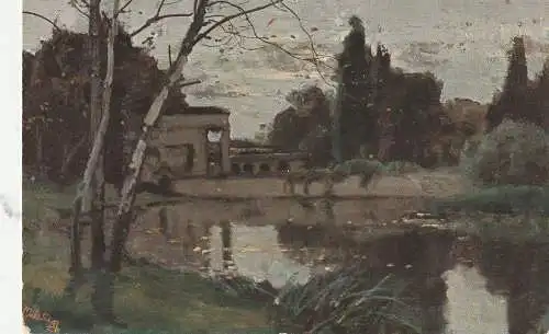 KÜNSTLER - ARTIST - DR. MÜLLER - KURZWELLY, "Der Deutsche Wald", 1913, TUCK - Oilette