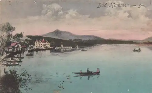 [Ansichtskarte] BÖHMEN & MÄHREN - BAD HAMMER am See / HAMR NA JEZERE, Blick zum Jeschken. 