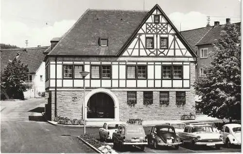 [Ansichtskarte] 6991 IGERSHEIM, Rathaus, OPEL KAPITÄN, OPEL REKORD, VW - Käfer. 