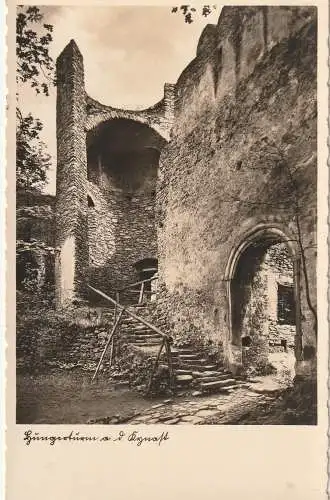 NIEDER - SCHLESIEN - HIRSCHBERG - HERMSDORF / JELENA GORA, Ruine Kynast, Hungerturm, 1937