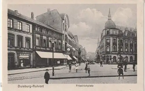 [Ansichtskarte] 4100 DUISBURG - RUHRORT, Hotel Rheinischer Hof, Friedrichplatz. 