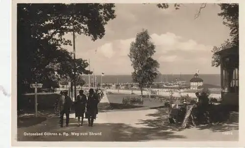 [Ansichtskarte] 0-2345 GÖHREN / RÜGEN, Weg zum Strand, Verlag Rubin. 
