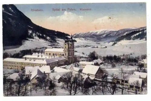 [Ansichtskarte] A 4582 SPITAL am Phyrn im Schnee, 1920. 