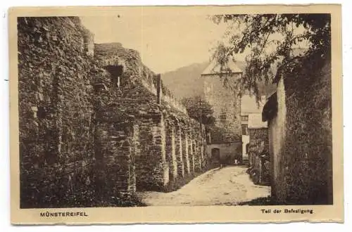 [Ansichtskarte] 5358 BAD MÜNSTEREIFEL, Teile der Stadtmauer, Verlag Schulte. 