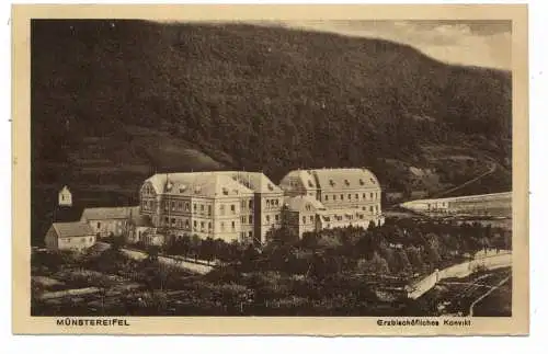 [Ansichtskarte] 5358 BAD MÜNSTEREIFEL, Erzbischöfliches Konvikt, Verlag Schulte. 