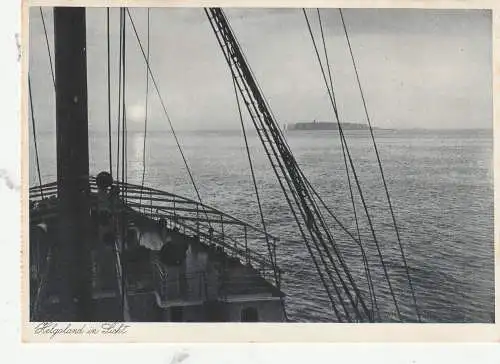 [Ansichtskarte] 2192 HELGOLAND,  Helgoland in Sicht, 1936. 