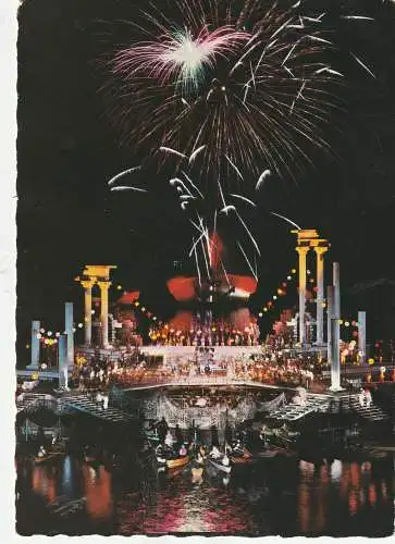 [Ansichtskarte] A 6900 BREGENZ, Bregenzer Festspiele 1963. "Banditenstreiche", Feuerwerk. 