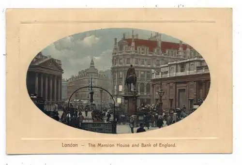 UK - ENGLAND - LONDON, Mansion House / Bank of England, TUCK, 1910