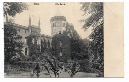 2000 HAMBURG - NEUMÜHLEN, Villa Donner, ca. 1905, Verlag Knackstedt & Näther