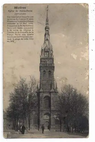 F 08000 CHARLEVILLE - MEZIERES, 1. Weltkrieg, Eglise de Notre-Dame, deutsche Feldpost, Landsturm Bautzen