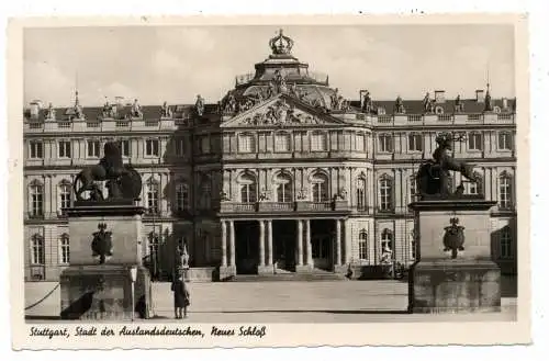 [Ansichtskarte] 7000 STUTTGART, Neues Schloß, Sonderstempel Reichs-Gartenschau 1939. 