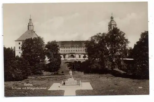 0-5800 GOTHA, Schloß mit Kriegerdenkmal