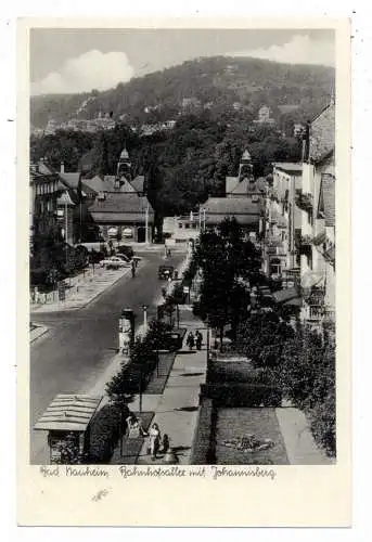 [Ansichtskarte] 6350 BAD NAUHEIM, Bahnhofsallee mit Johannisberg, Verlag Sternberger. 