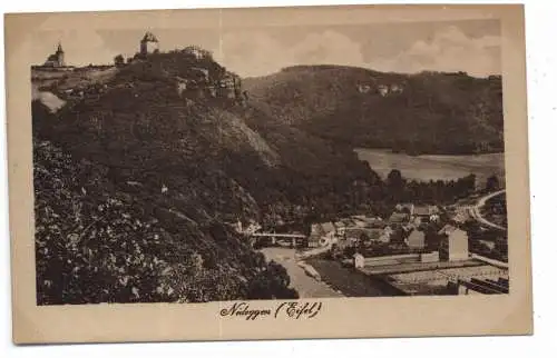 [Ansichtskarte] 5168 NIDEGGEN, Blick auf Burg und Rurtal, Verlag Müller. 