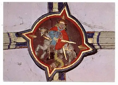 [Ansichtskarte] 5460 LINZ, Martinsbild in einem Schlußstein der Martinskirche. 