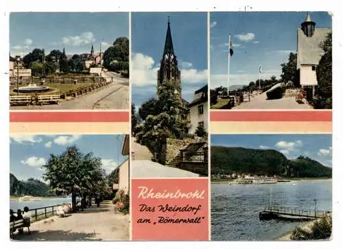 [Ansichtskarte] 5456 RHEINBROHL, 5 Ansichten, 1968. 