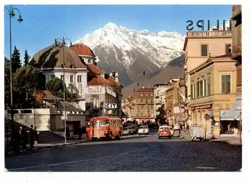 [Ansichtskarte] I 39012 MERAN, Freiheitsstrasse, Omnibus, Oldtimer, 1966. 