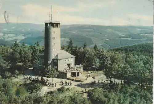 [Ansichtskarte] 5942 KIRCHHUNDEM, Hohe Bracht, Landpoststempel "5941 Selbecke", 1962. 