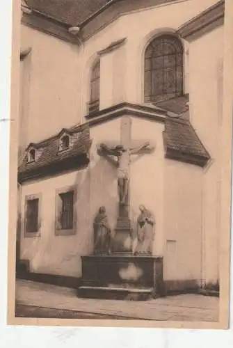[Ansichtskarte] 5300 BONN - ENDENICH, Kreuzbergkirche, Kruzifix vor der Kirche. 