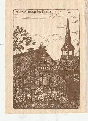 2000 HAMBURG - HORST, Rauhes Haus, Betsaal und Grüne Tanne