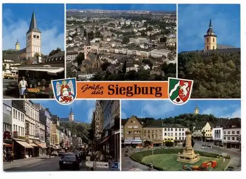 [Ansichtskarte] 5200 SIEGBURG, Gruss aus..., 5 Ansichten. 