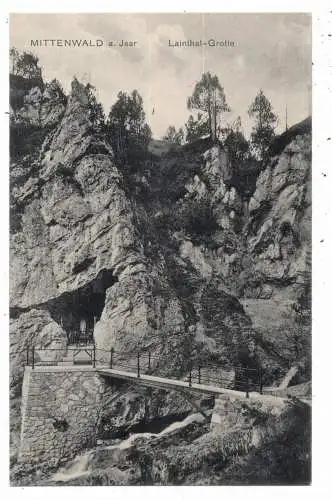 [Ansichtskarte] 8102 MITTENWALD, Lainthal - Grotte. 