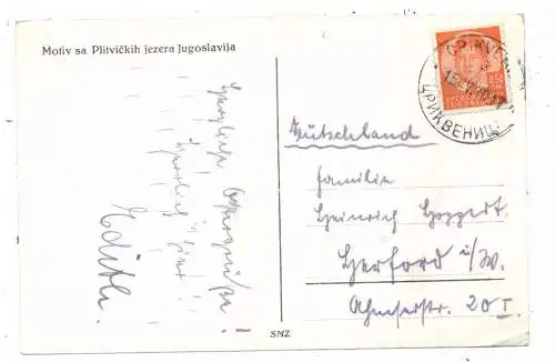 KROATIEN - PLITVICER SEEN, 1930