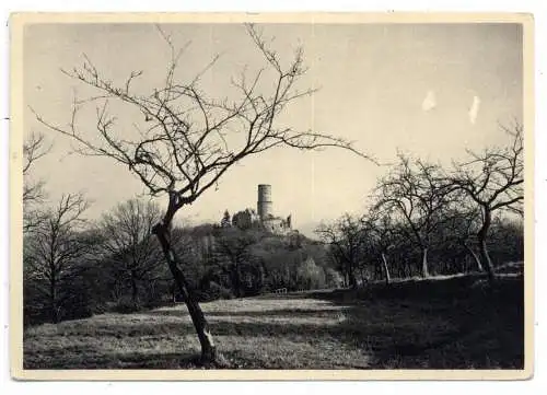 [Ansichtskarte] 5300 BONN - BAD GODESBERG, Ungewöhnlicher Blick auf die Godesburg, 1938. 
