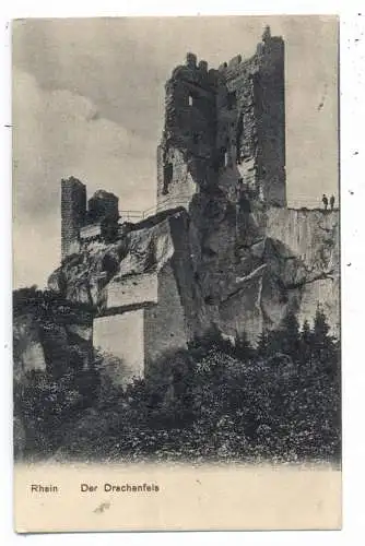 5330 KÖNIGSWINTER, Drachenfels, Nahaufnahme 1907