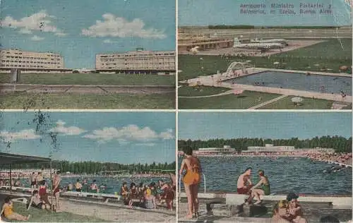 [Ansichtskarte] ARGENTINA - BUENOS AIRES, Aeropuerto, Balnearios, 1956. 