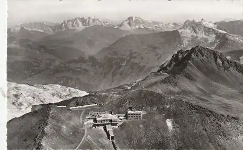 [Ansichtskarte] CH 7260 DAVOS - PARSENN GR, Berghaus Weissfluhjoch, Luftaufnahme. 
