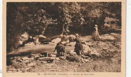 [Ansichtskarte] BERUFE - WÄSCHERIN, Finistere / F. 